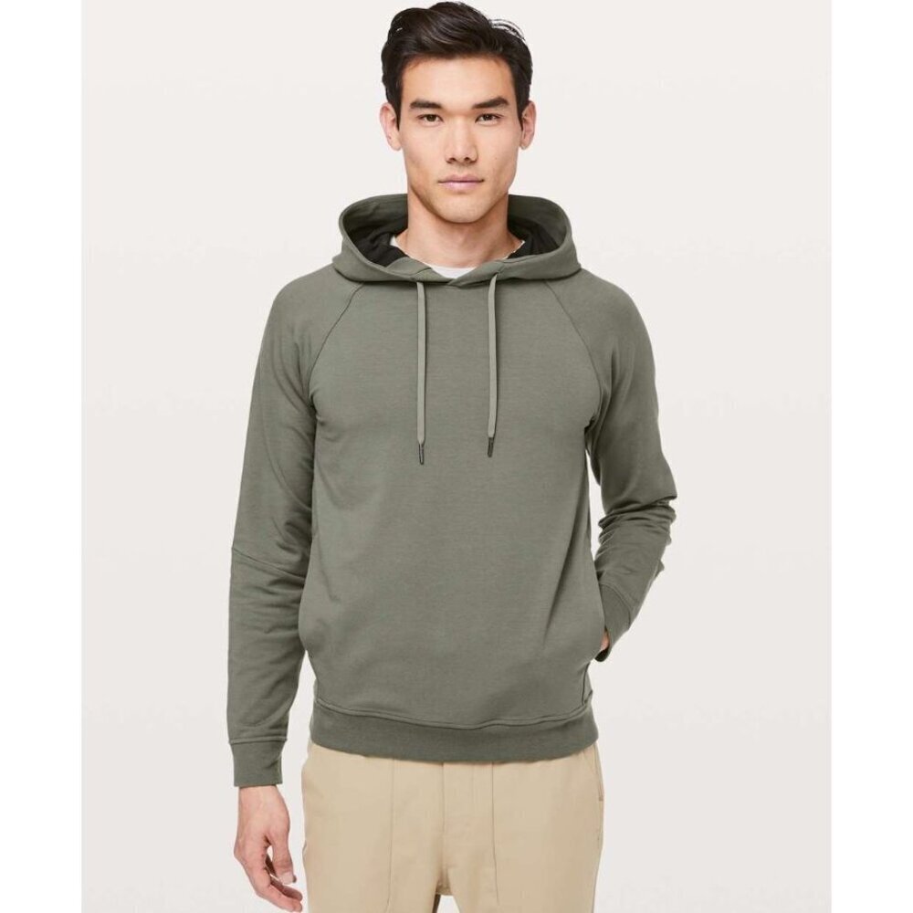 Lululemon City Sweat Pullover Hoodie Grey Sage Size Small